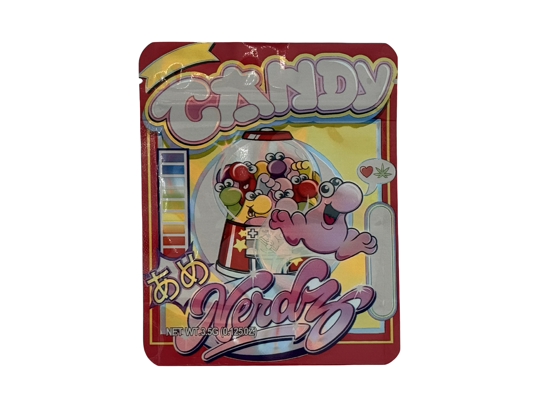 Candy 3.5g Mylar Bags Nerdz ($0.09 per bag) - Fire Mylar  