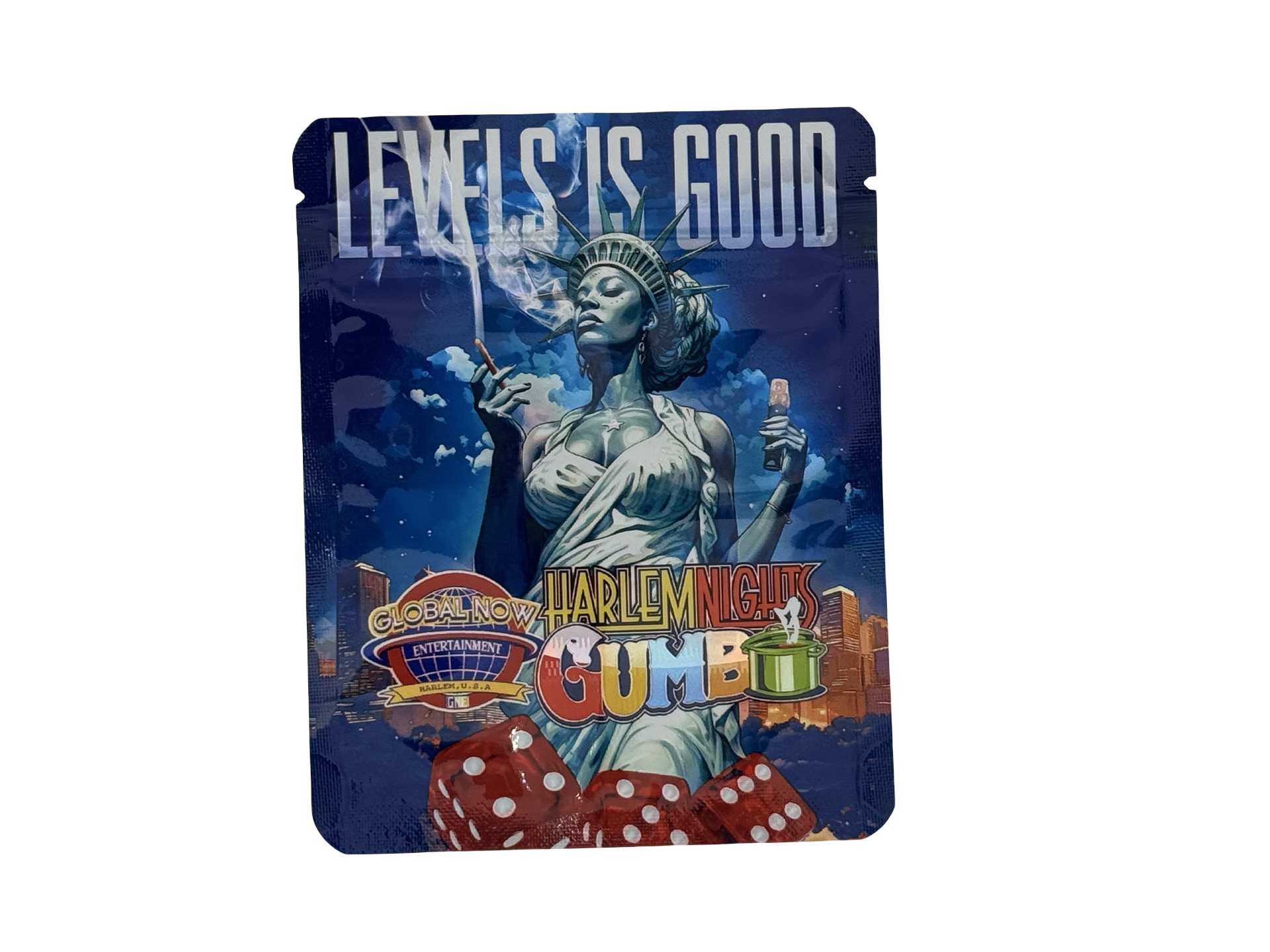 Harlem Nights 3.5g Mylar Bags Gumbo ($0.09 per bag) - Fire Mylar  