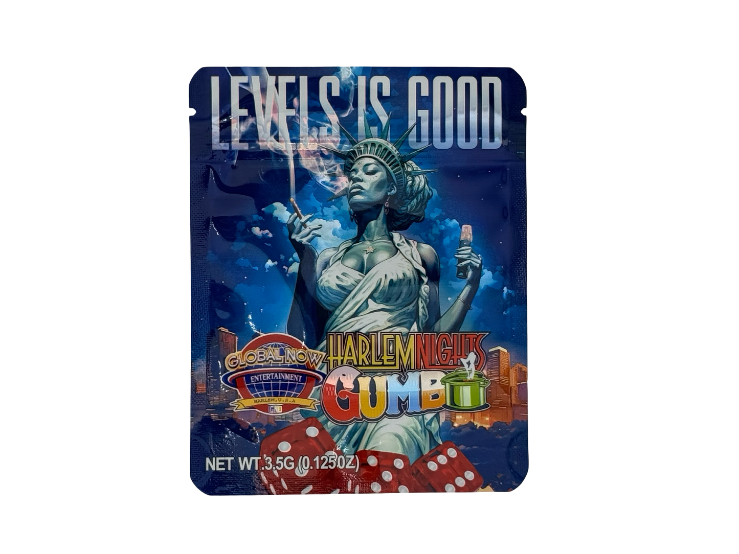 Harlem Nights 3.5g Mylar Bags Gumbo ($0.09 per bag) - Fire Mylar  