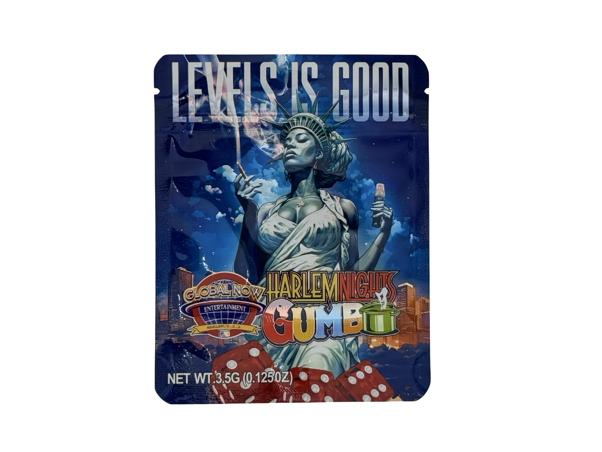 Harlem Nights 3.5g Mylar Bags Gumbo ($0.09 per bag) - Fire Mylar  