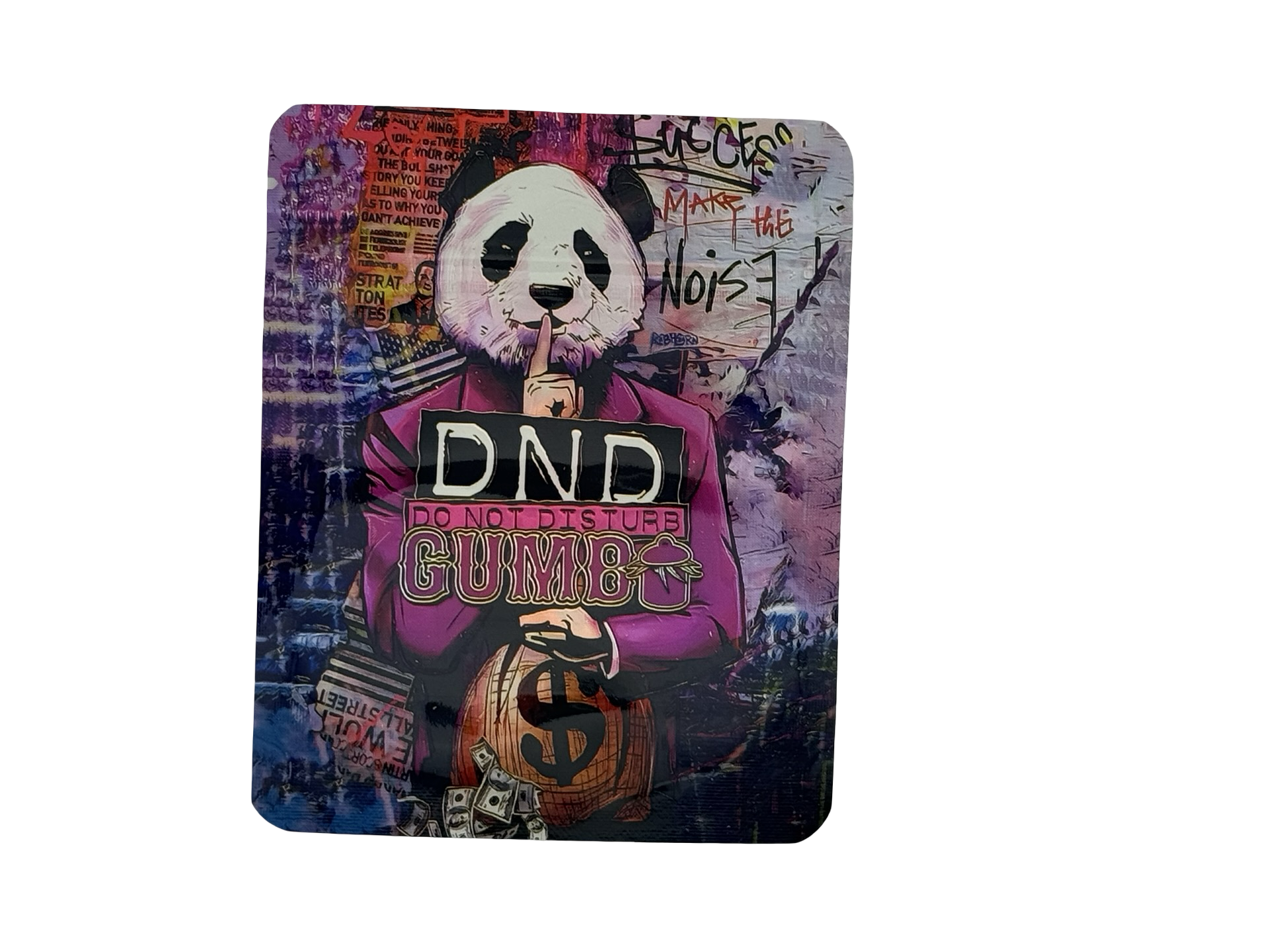 Do Not Disturb 3.5g Mylar Bags Gumbo ($0.09 per bag) - Fire Mylar  