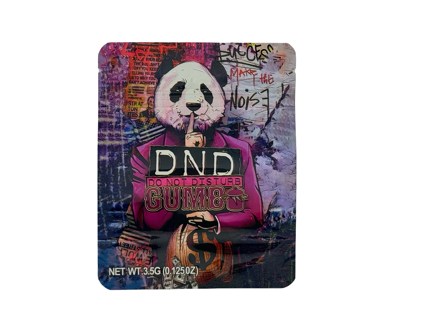 Do Not Disturb 3.5g Mylar Bags Gumbo ($0.09 per bag) - Fire Mylar  