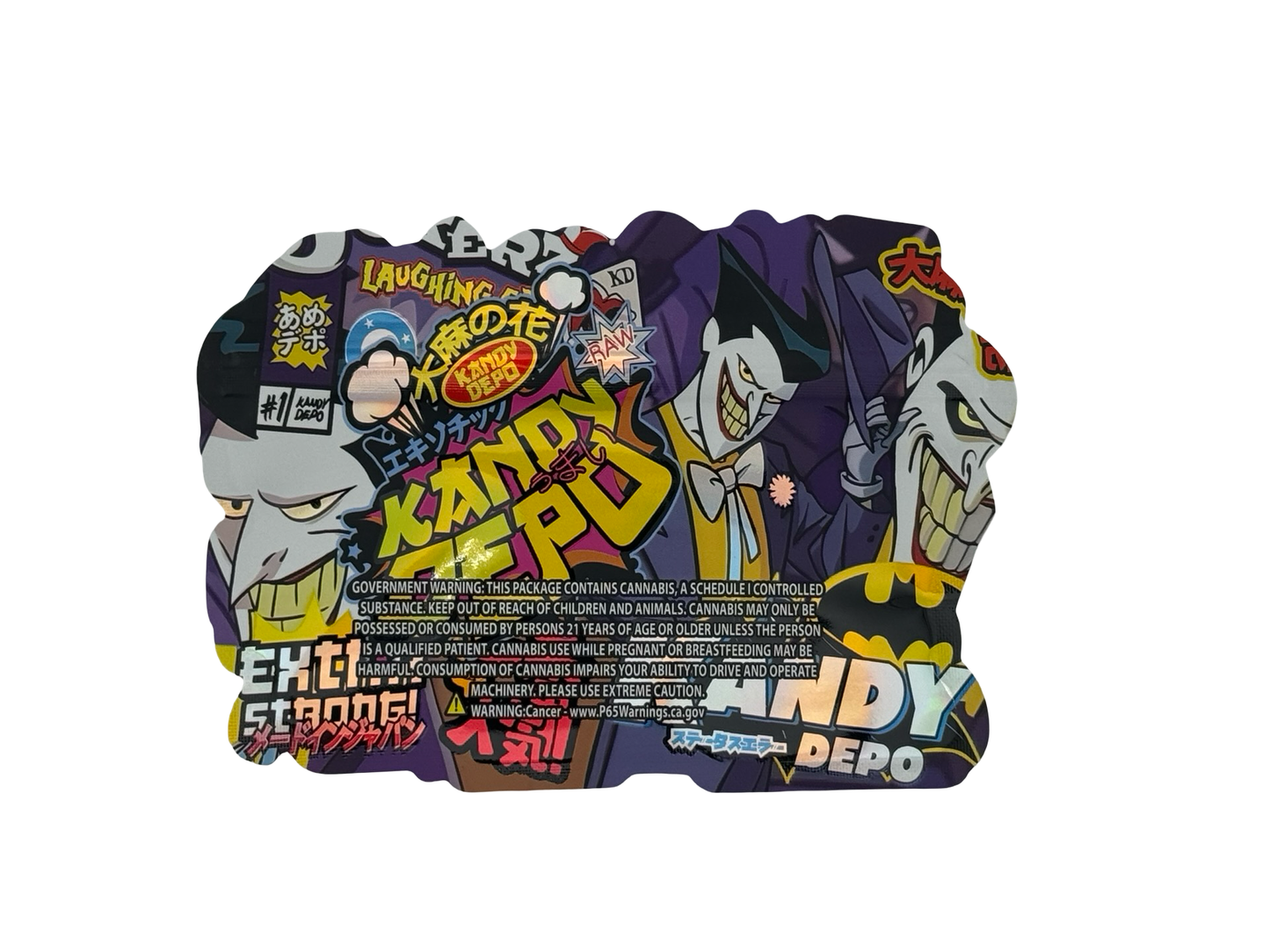 Jokerz Laughing Gas Mylar Bags 3.5g Kandy Depo (Only $0.21 Each) - Fire Mylar  