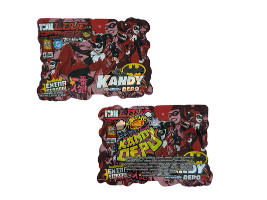 Toxic Love Bombz Mylar Bags 3.5g Kandy Depo (Only $0.21 Each) - Fire Mylar  