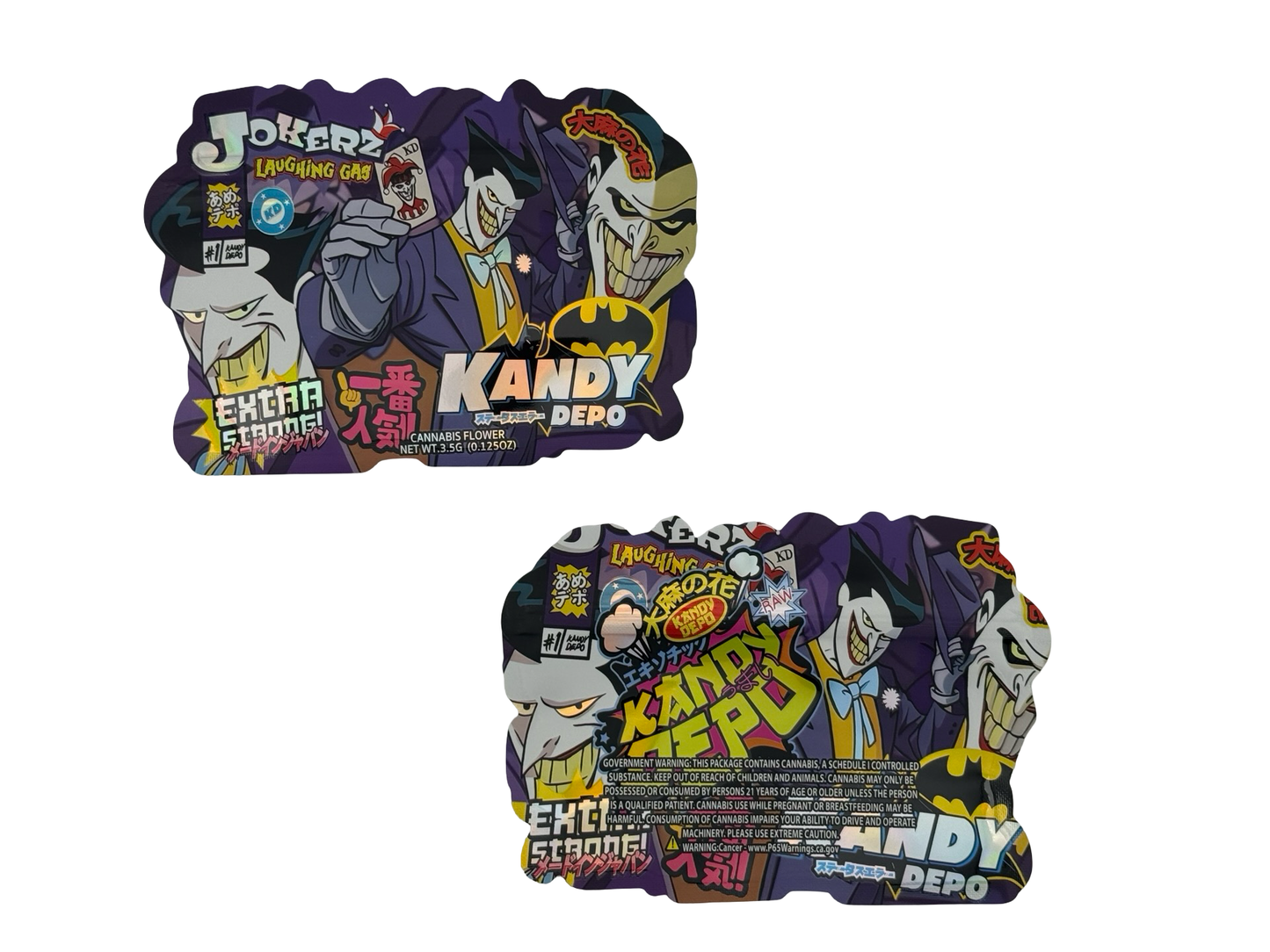 Jokerz Laughing Gas Mylar Bags 3.5g Kandy Depo (Only $0.21 Each) - Fire Mylar  