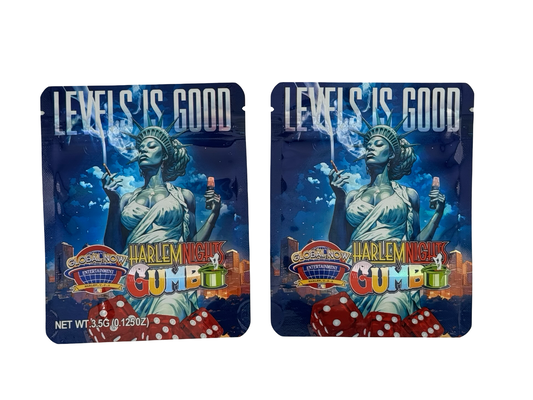Harlem Nights 3.5g Mylar Bags Gumbo ($0.09 per bag) - Fire Mylar  