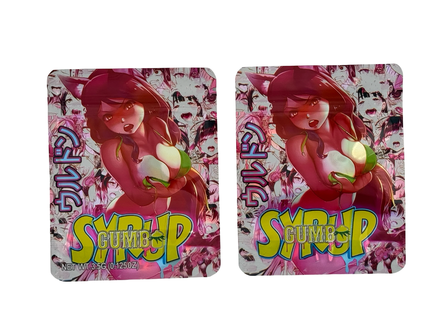 Syrup 3.5g Mylar Bags Gumbo ($0.09 per bag) - Fire Mylar  