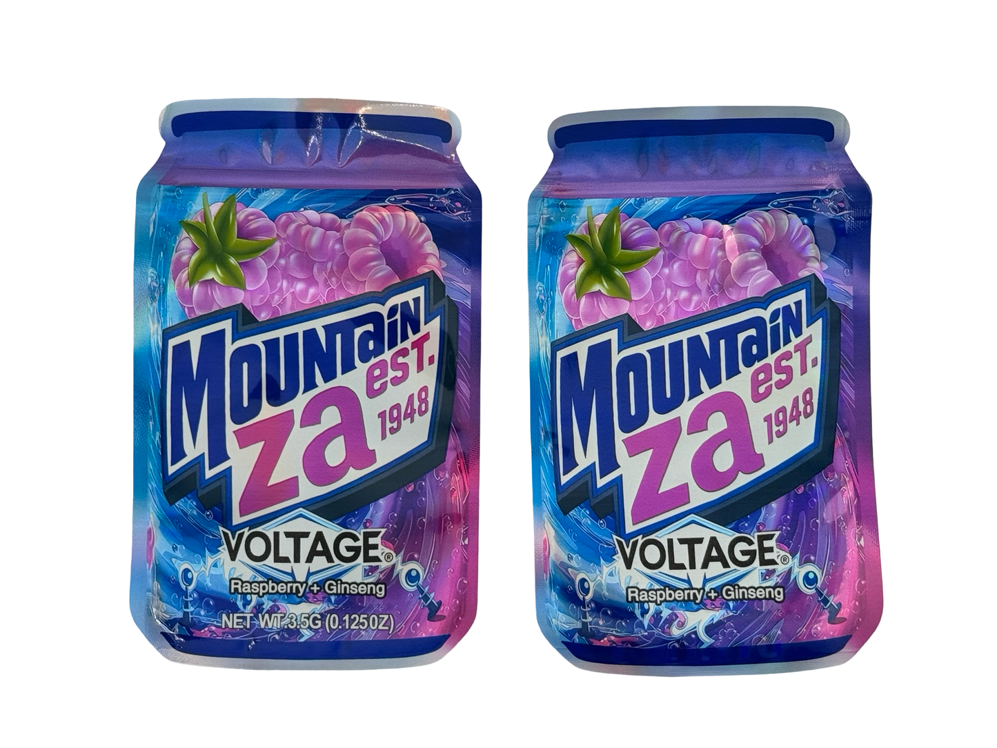 Voltage 3.5g Mylar Bags Mountain Za - Fire Mylar  