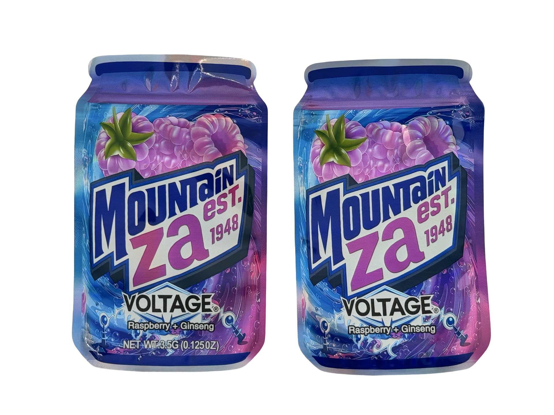 Voltage 3.5g Mylar Bags Mountain Za - Fire Mylar  