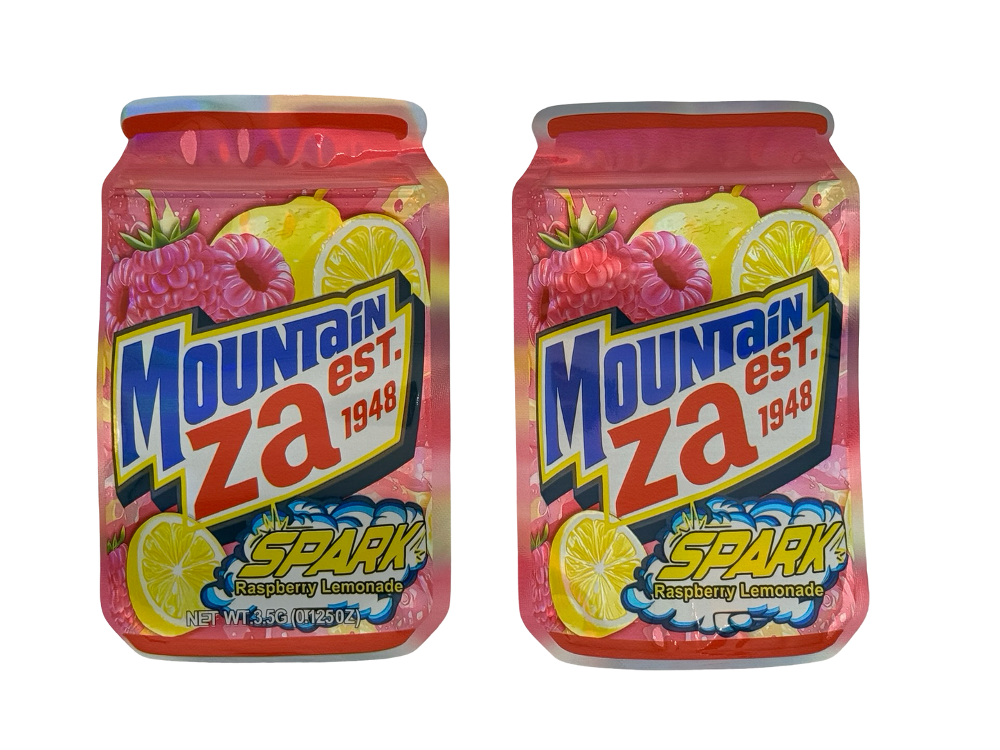 Spark Raspberry Lemonade 3.5g Mylar Bags Mountain Za - Fire Mylar  