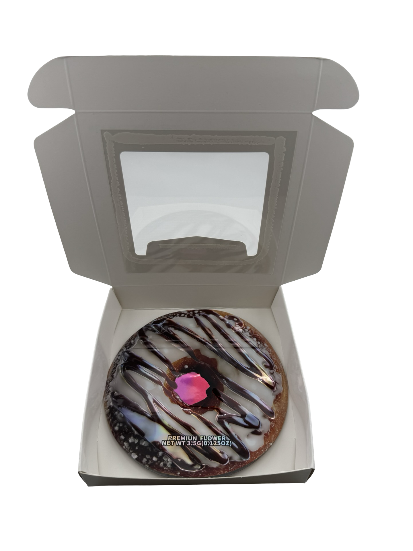 Zaza Doughnuts 3.5g Mylar Bags & Boxes - Fire Mylar  