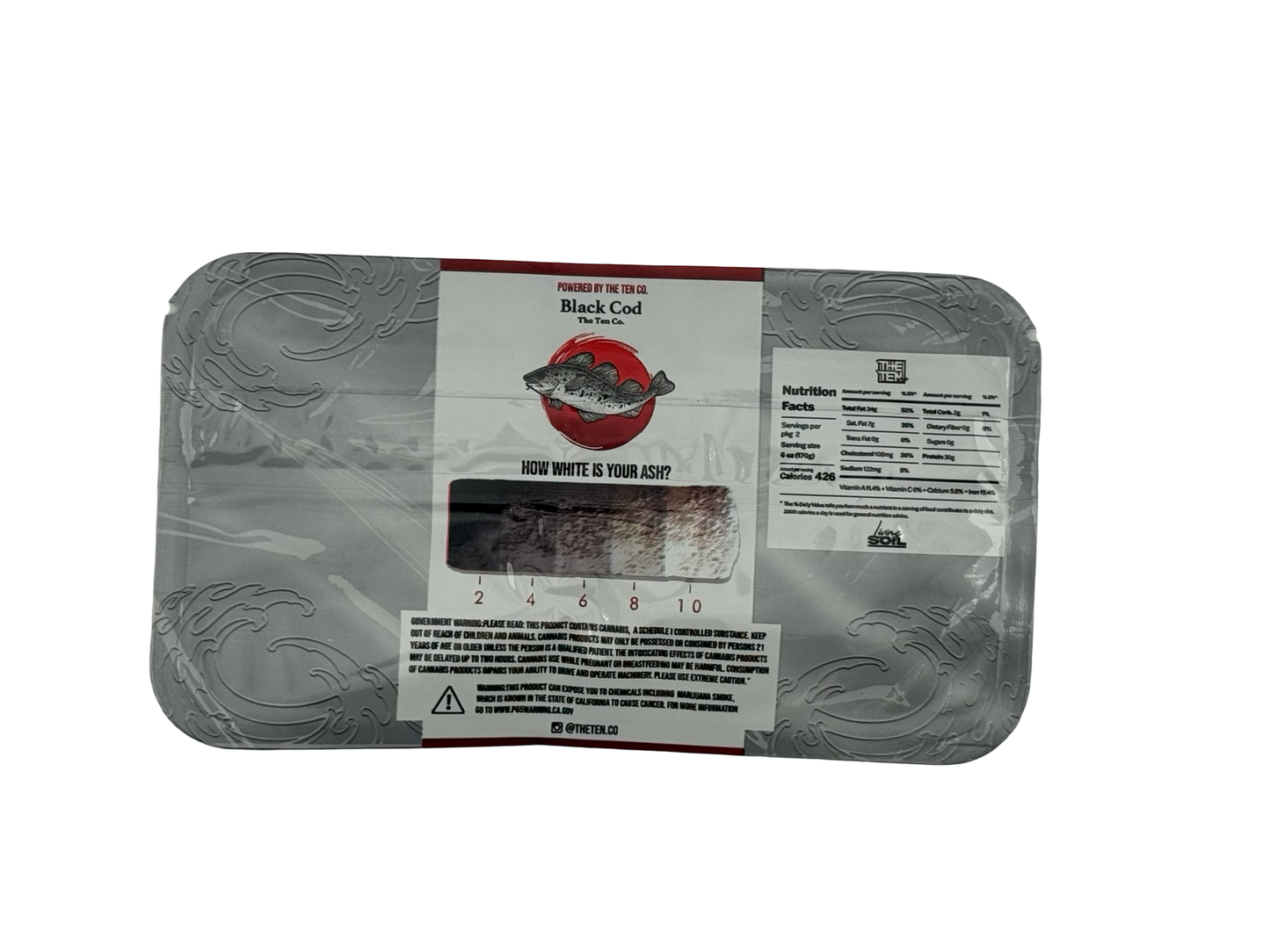 Black Cod 3.5g Mylar Bags The Ten Co