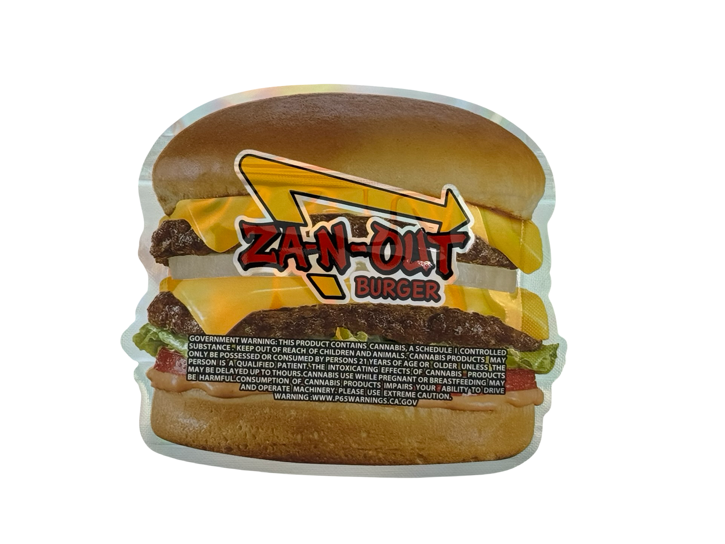 Za-N-Out Burger 3.5g Mylar Bags