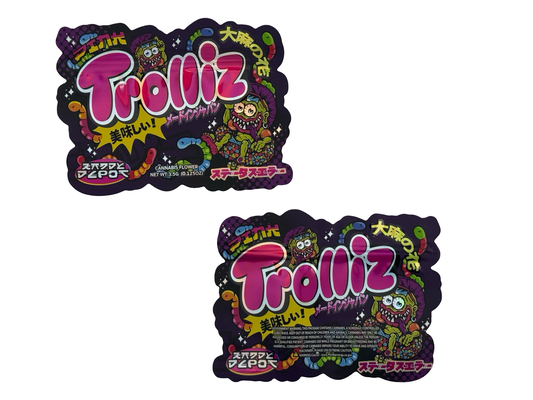 Trolliz Mylar Bags 3.5g Kandy Depo (Only $0.21 Each)