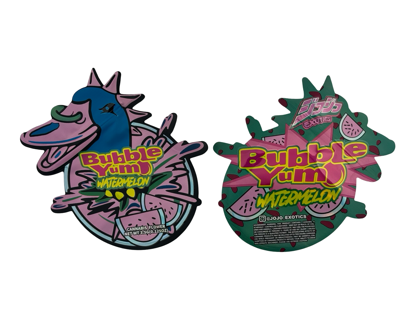 Watermelon Bubblegum 3.5g Mylar Bags Jojo Exotics