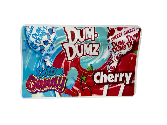 2-in-1 Cotton Candy + Cherry Mylar Bags (Dual Chamber)