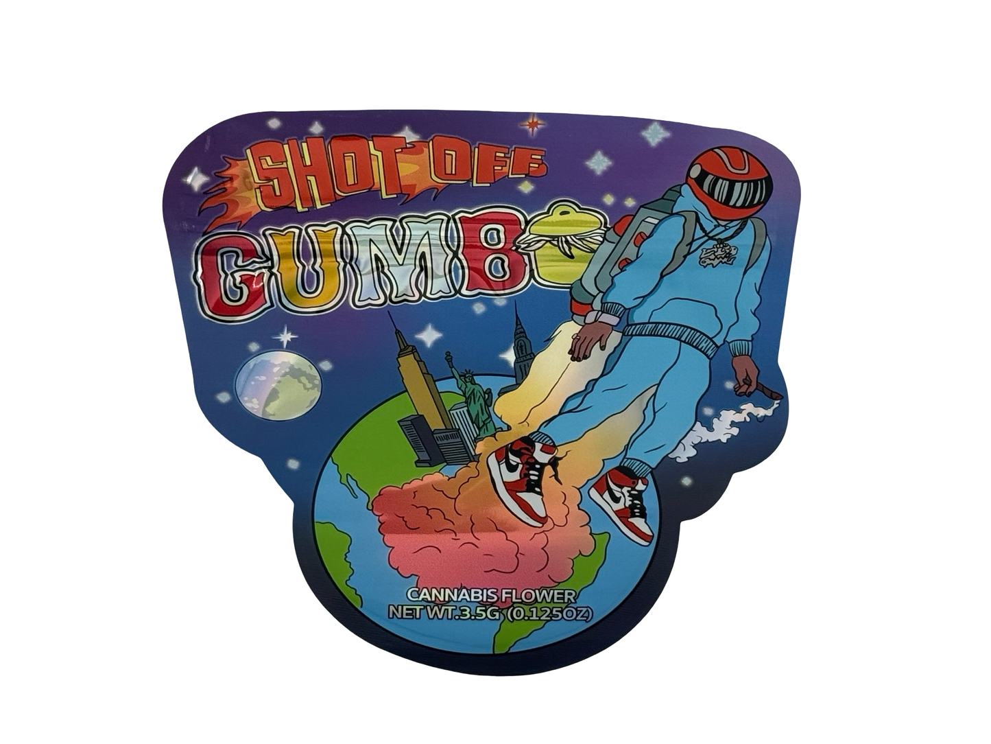 Shot Off Gumbo 3.5g Mylar Bags