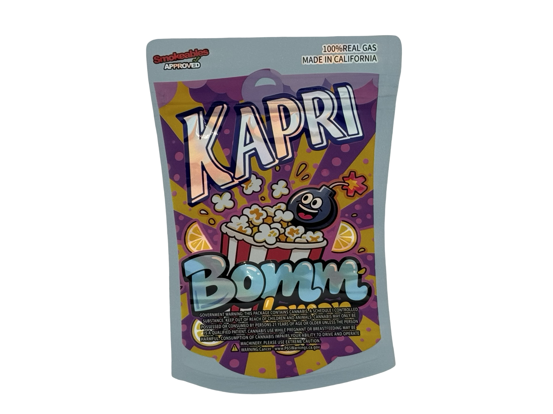 Bomm Lemon Kapri 3.5g Mylar Bags High Tolerance
