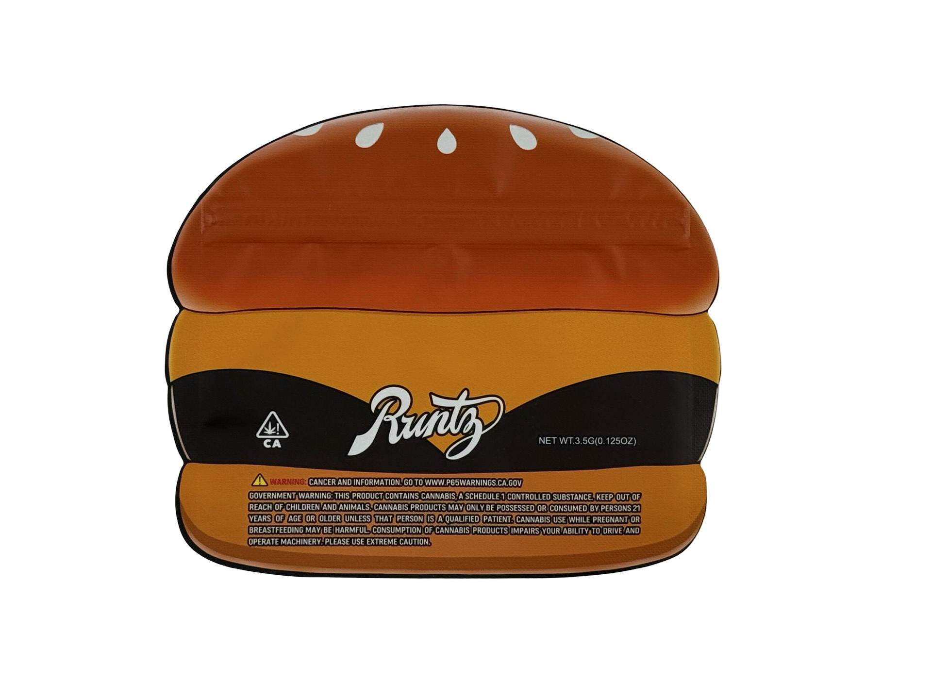 McRuntz 3.5g Mylar Bags Jokes Up — back