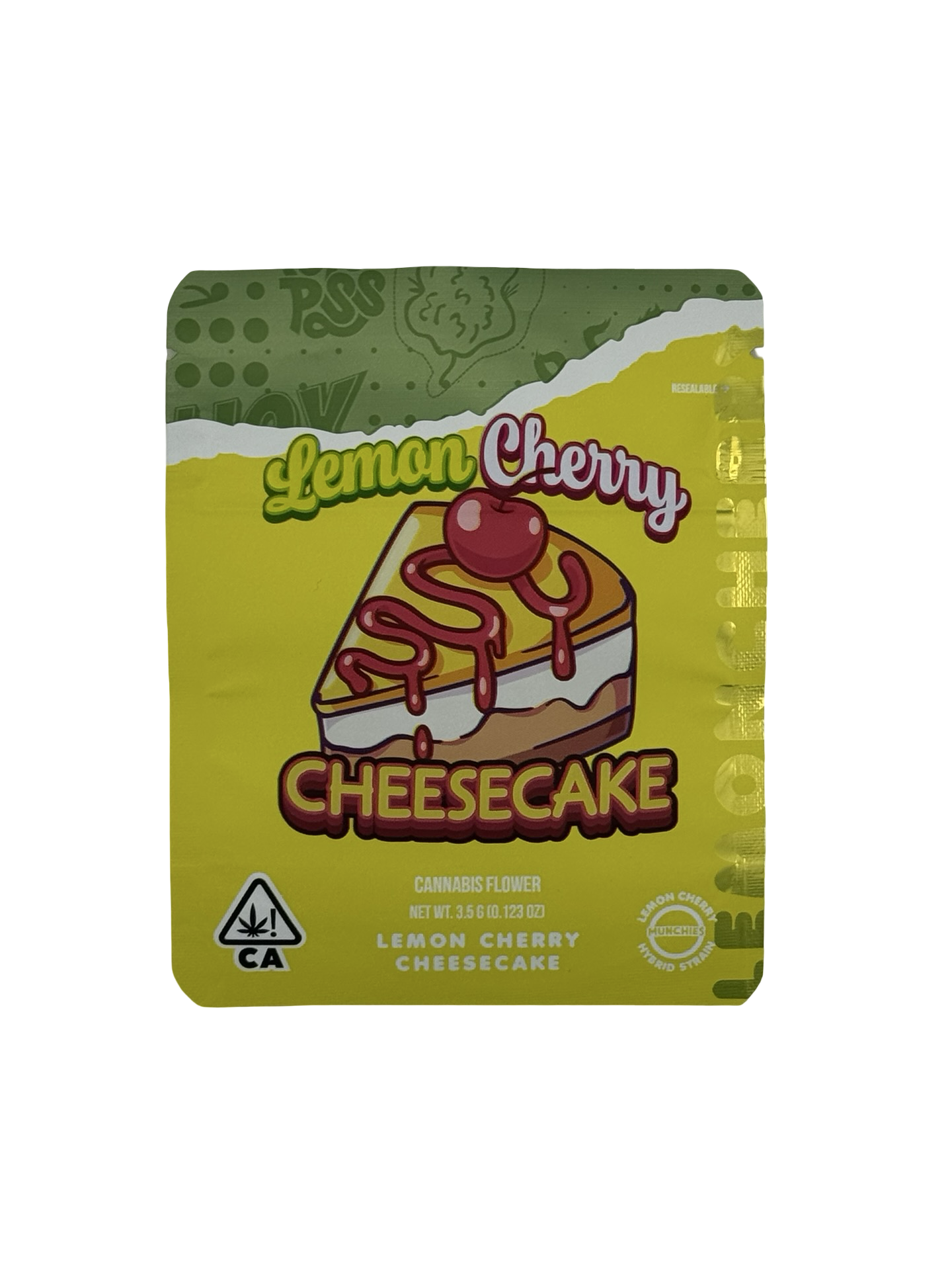 Lemon Cherry Cheesecake 3.5g Mylar Bags Munchies