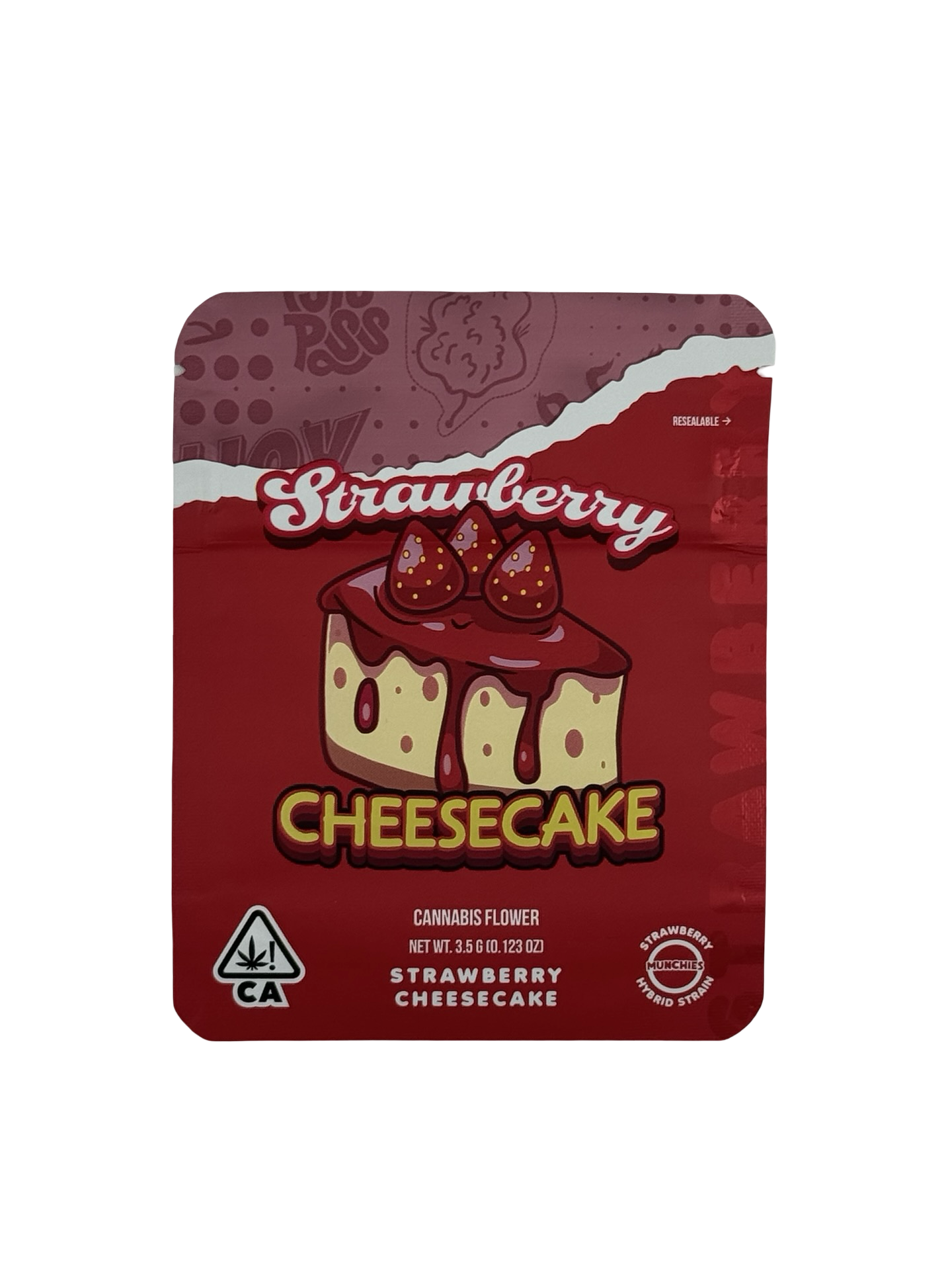 Strawberry Cheesecake 3.5g Mylar Bags Munchies
