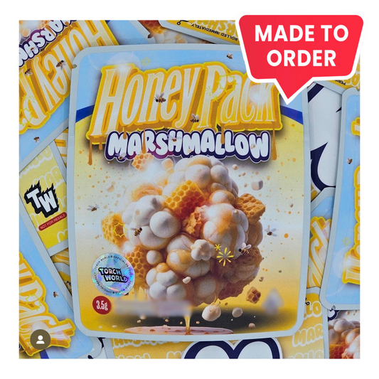 Honey Pack Marshmallow 3.5g Mylar Bags Sprinklez Torch World (made-to-order)