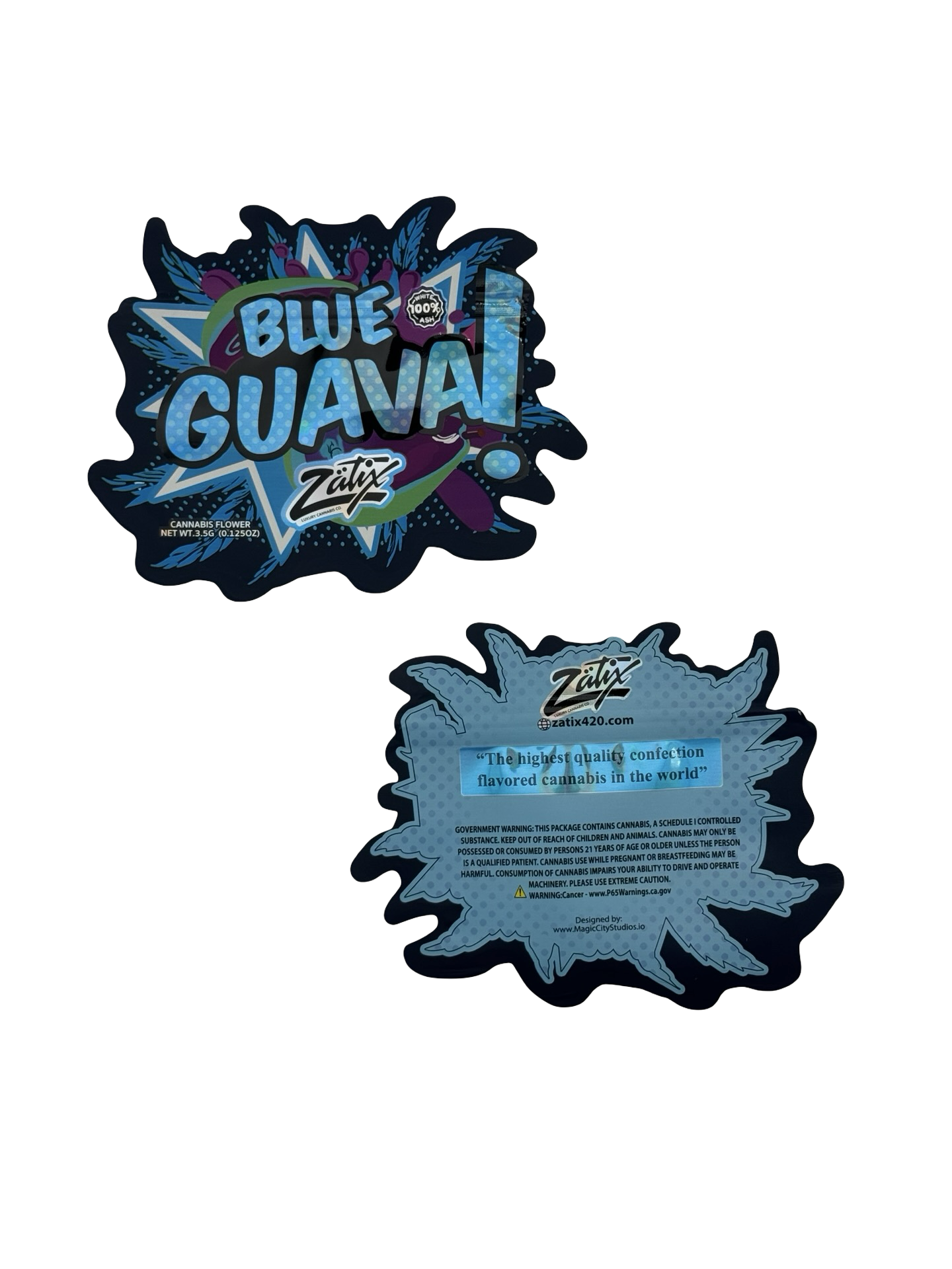 Blue Guava 3.5g Mylar Bags Zatix
