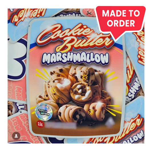 Cookie Butter Marshmallow 3.5g Mylar Bags Sprinklez Torch World (made-to-order)