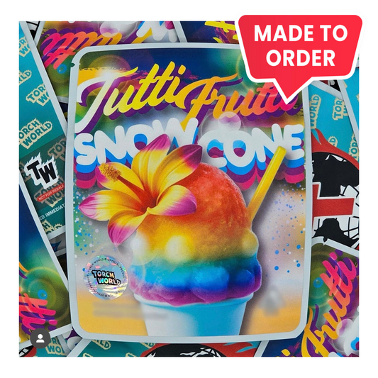 Tutti Frutti Snow Cone 3.5g Mylar Bags Sprinklez Torch World (made-to-order)