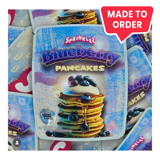 Blueberry Pancakes 3.5g Mylar Bags Sprinklez Torch World (made-to-order)