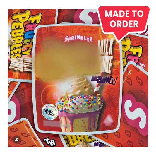 Fruity Pebblez Milkshake Madness 3.5g Mylar Bags Sprinklez Torch World (made-to-order)