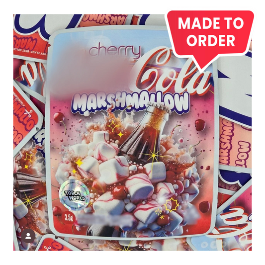 Cherry Cola Marshmallow 3.5g Mylar Bags Sprinklez Torch World (made-to-order)