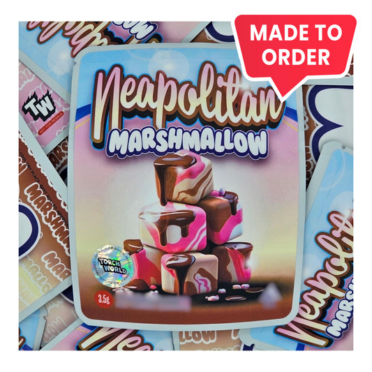 Neapolitan Marshmallow 3.5g Mylar Bags Sprinklez Torch World (made-to-order)