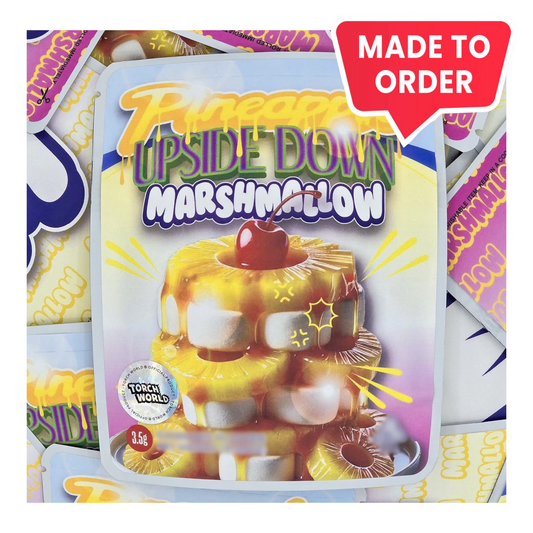 Pineapple Upside Down Marshmallow 3.5g Mylar Bags Sprinklez Torch World (made-to-order)