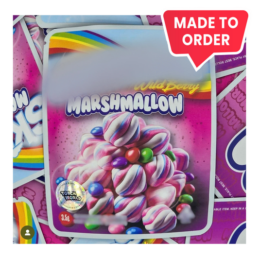 Wild Berry Zkittlez Marshmallow 3.5g Mylar Bags Sprinklez Torch World (made-to-order)