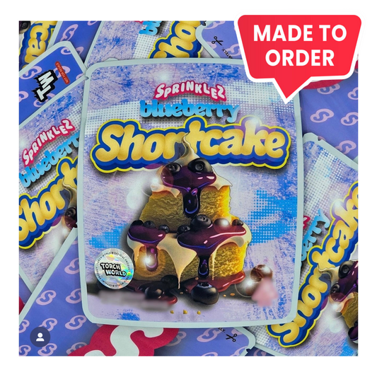 Blueberry Shortcake 3.5g Mylar Bags Sprinklez Torch World (made-to-order)