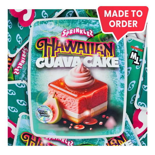 Hawaiian Guava Cake 3.5g Mylar Bags Sprinklez Torch World (made-to-order)