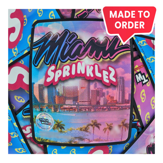 Miami 3.5g Mylar Bags Sprinklez Torch World (made-to-order)