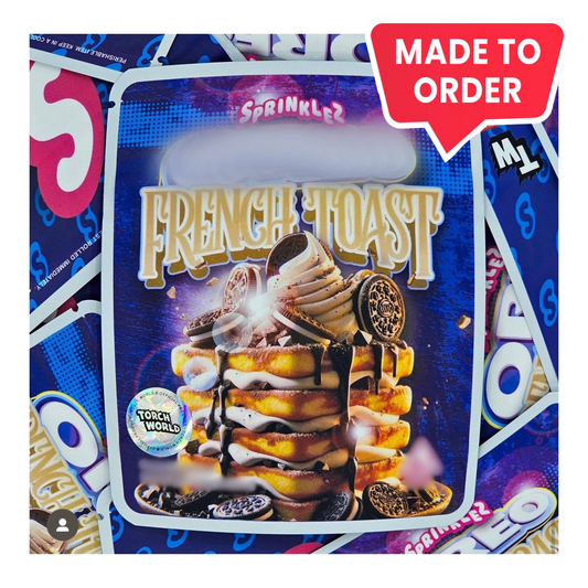 Oreoz French Toast 3.5g Mylar Bags Sprinklez Torch World (made-to-order)