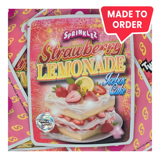 Strawberry Lemonade Icebox Cake 3.5g Mylar Bags Sprinklez Torch World (made-to-order)