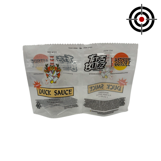 Heavy Duck Sauce Mylar Bags 3.5g Teds Budz