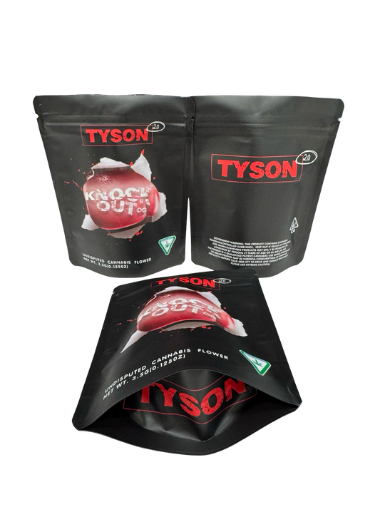 Knockout OG Mylar Bags 3.5g Tyson 2.0