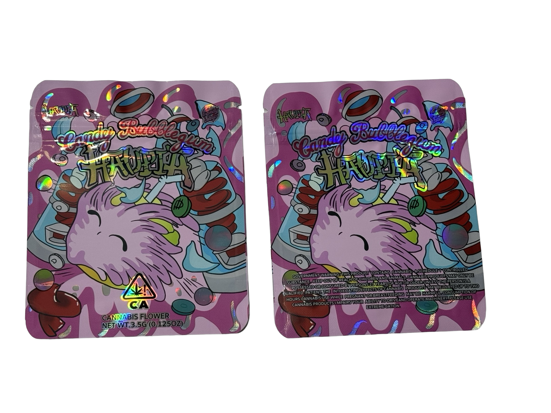 Candy Bubblegum Haupia Mylar Bags 3.5g The Candy Shop