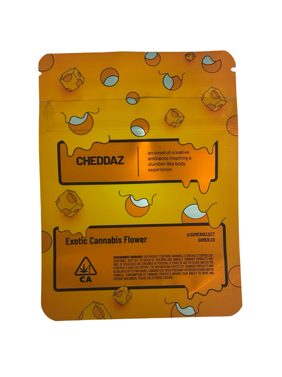 Cheddaz 3.5g Mylar Bags | Sumer – Fire Mylar