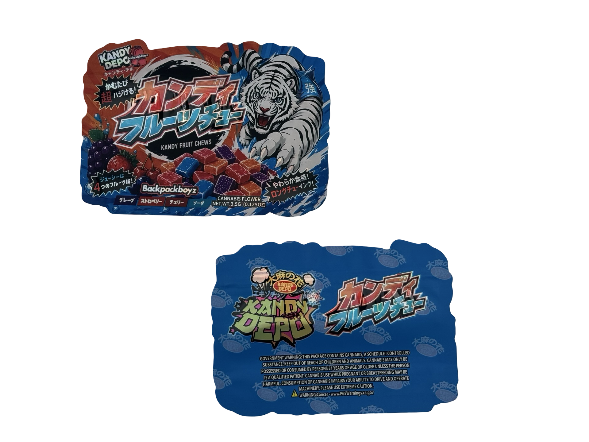 Kandy Fruit Chews Mylar Bags 3.5g Kandy Depo (Only $0.21 Each) — group shot