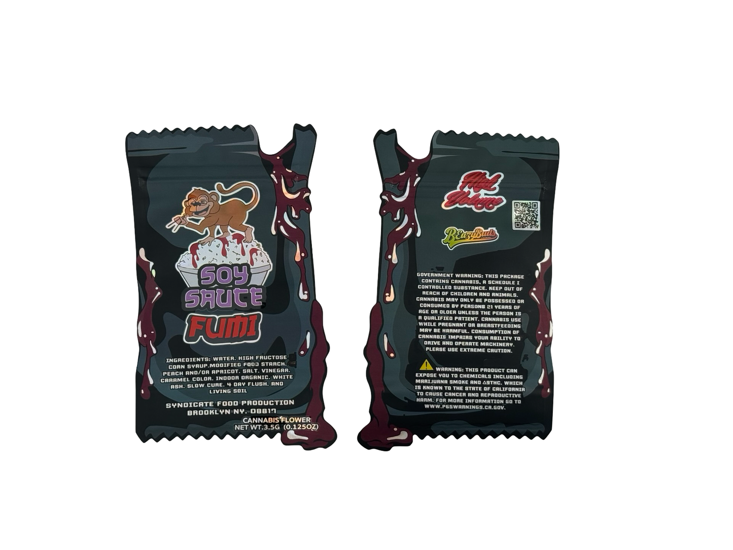 Soy Sauce 3.5g Mylar Bags Fumi — group shot