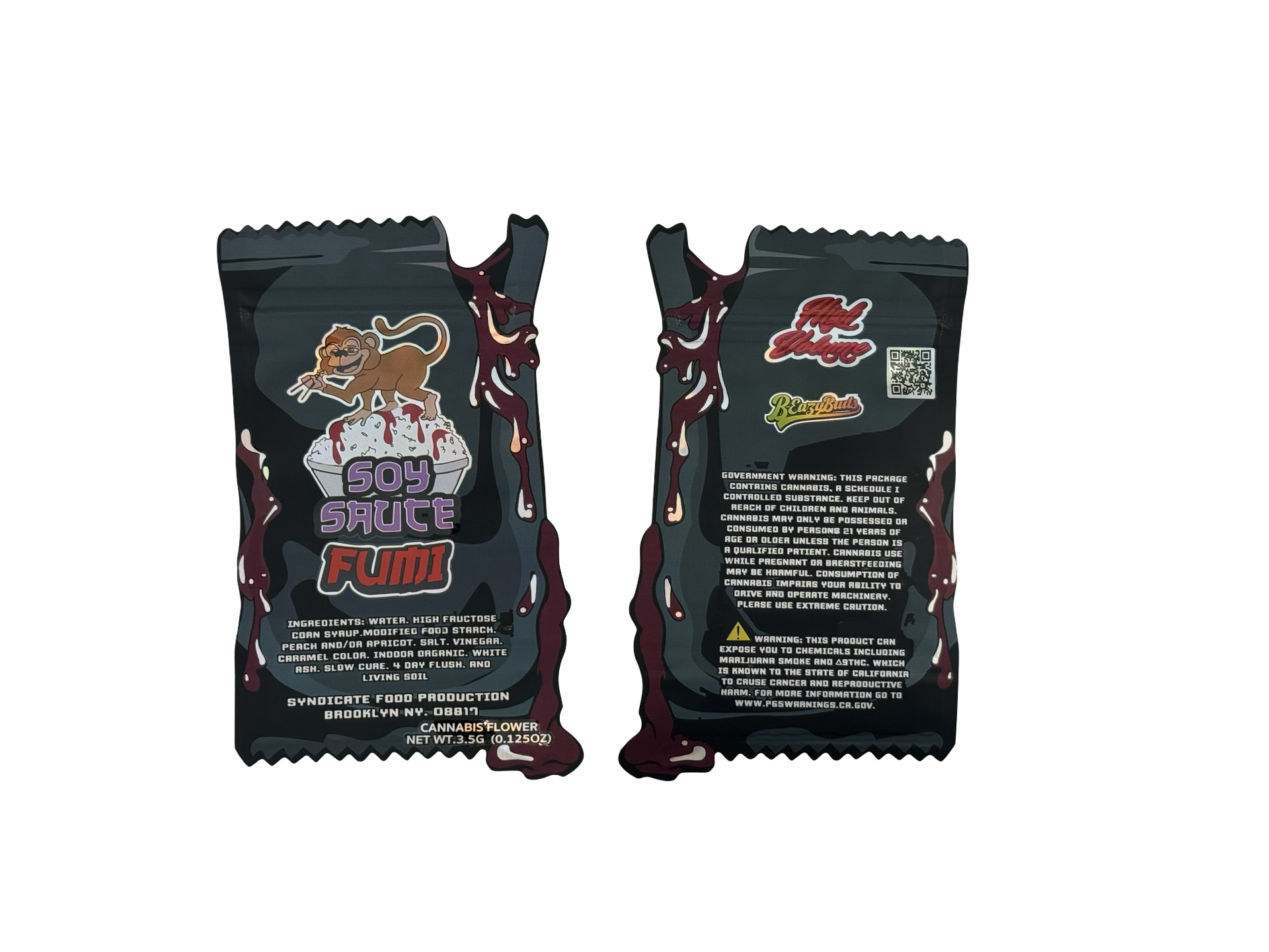 Soy Sauce 3.5g Mylar Bags Fumi — group shot