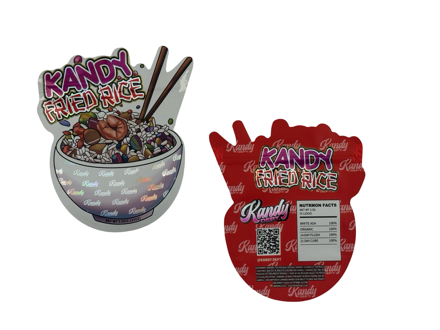 Kandy Fried Rice Mylar Bags 3.5g Kandy Dept. — group shot