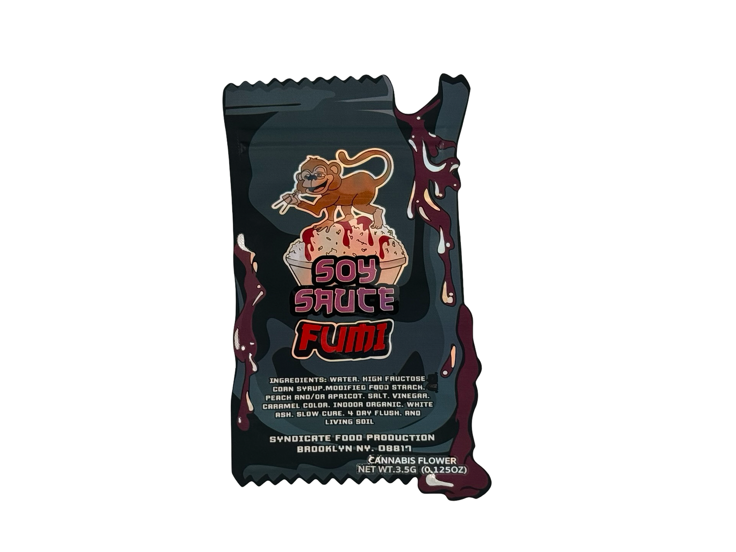Soy Sauce 3.5g Mylar Bags Fumi — front