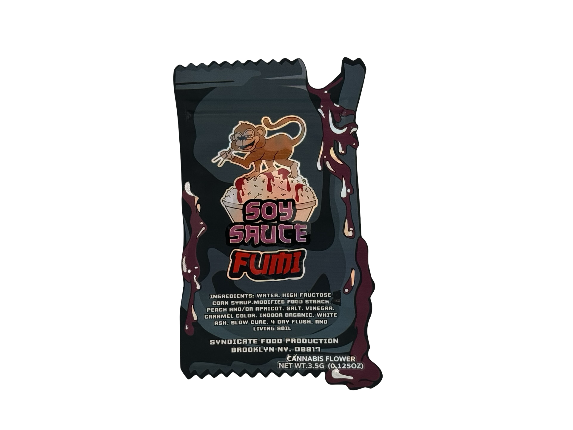 Soy Sauce 3.5g Mylar Bags Fumi — front